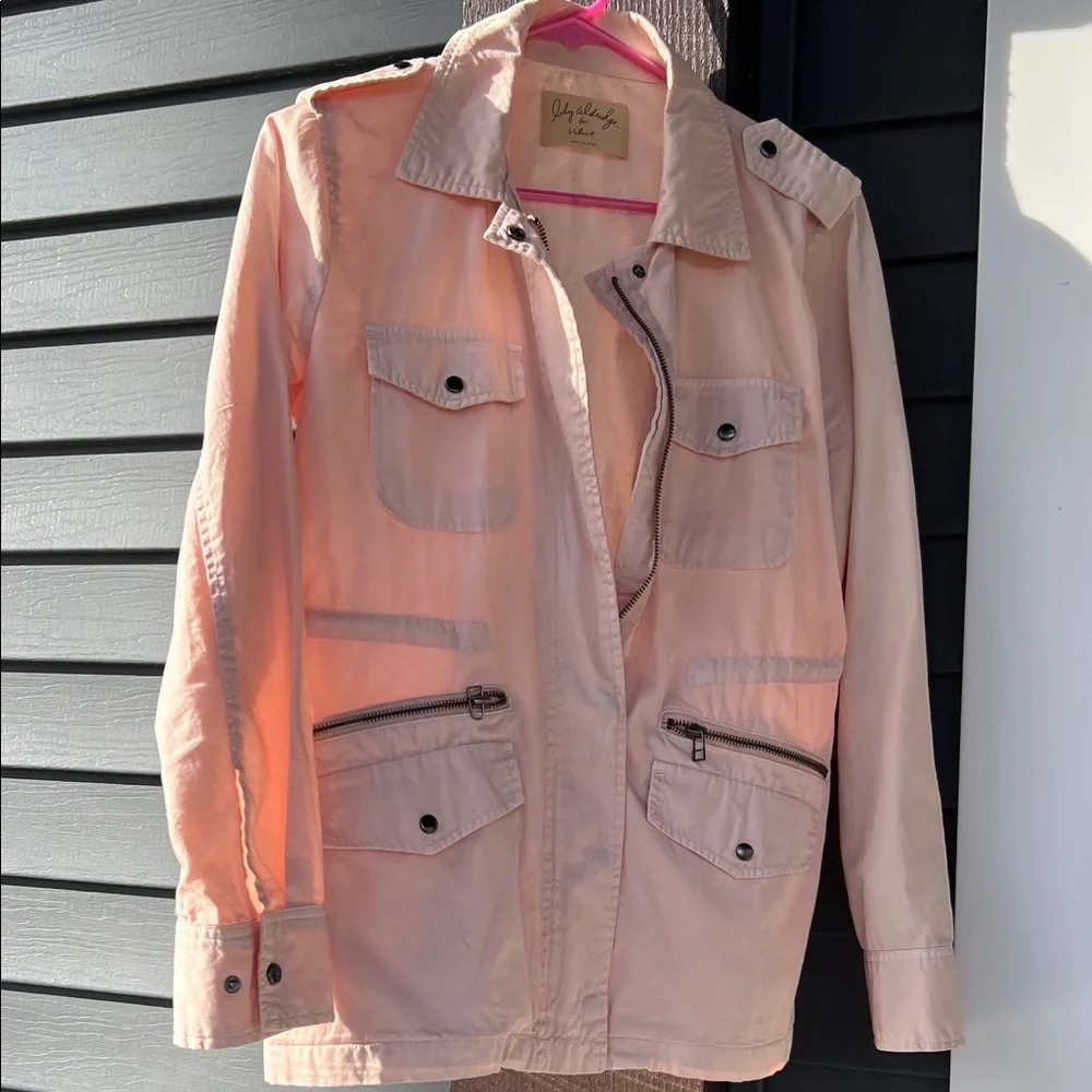 Velvet Blush Utility Jacket - Picture 1 of 9